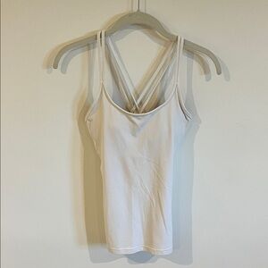 Lululemon White Strappy Tank